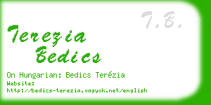 terezia bedics business card